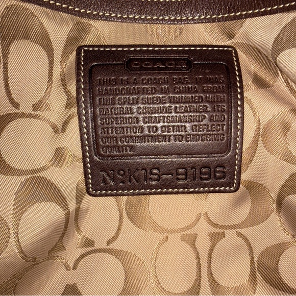 Coach Suede Legacy Bucket Slouch Shoulder Y2K Bag - Picture 9 of 9